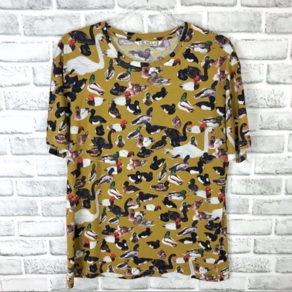 SOLD 💙 DE ISLAS Mallard Ducks Print Unisex TShirt - Picture 4 of 8